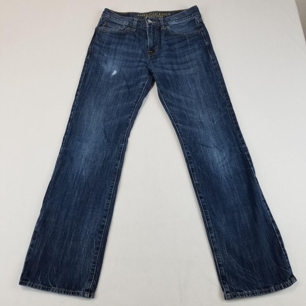 American Eagle Outfitters Jeans Mens 28x32 Blue Original Boot Bootcut Dark Denim